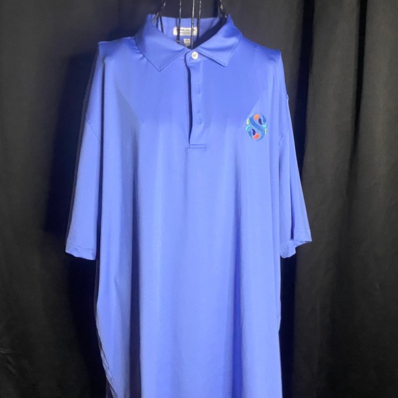 Peter Millar Summer Comfort XXL Blue Polo Shirt Golf Casual - Picture 1 of 3